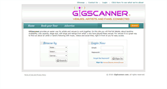 Desktop Screenshot of gigscanner.com