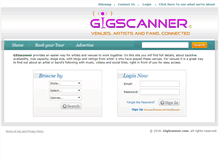 Tablet Screenshot of gigscanner.com